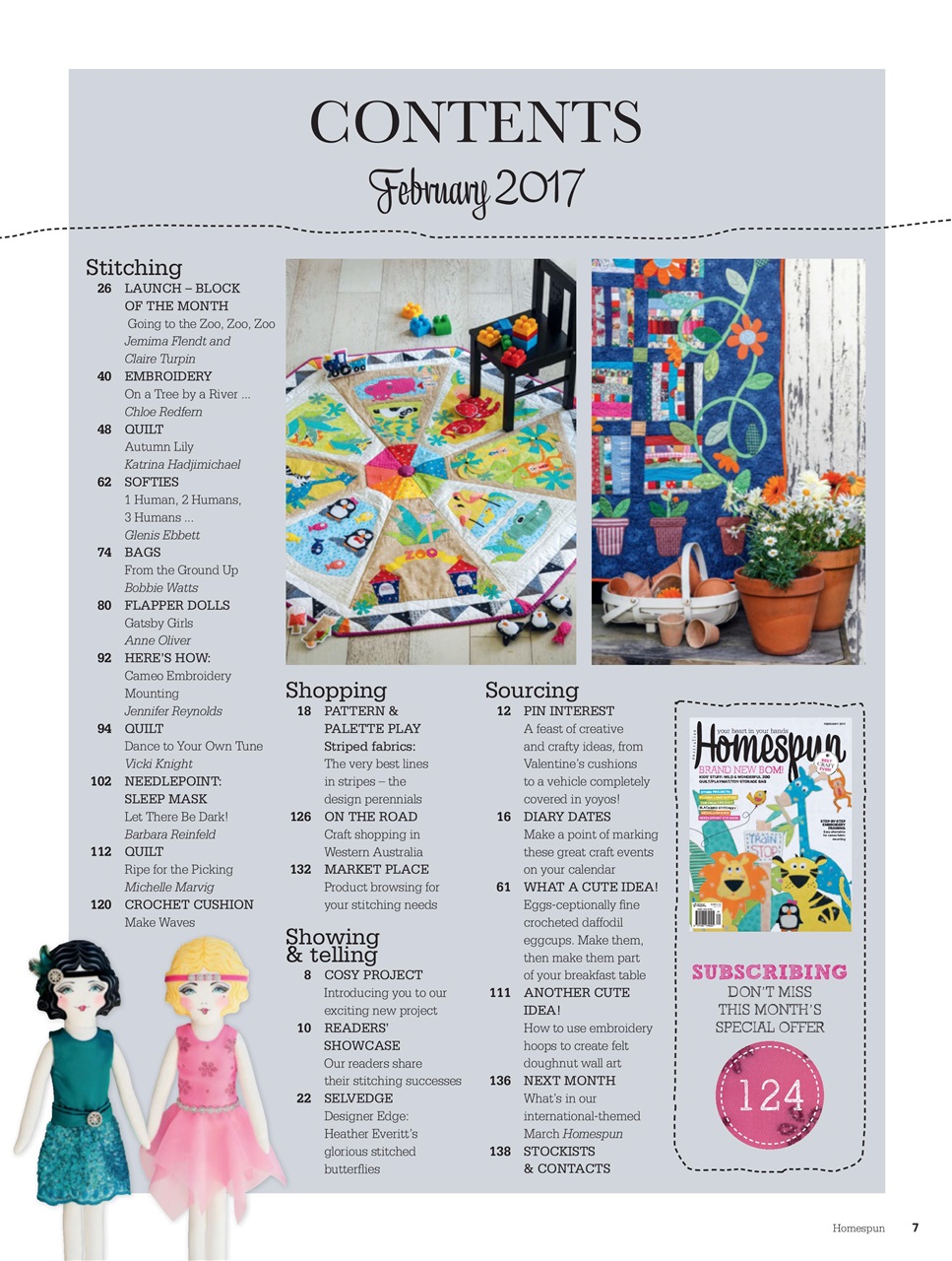 Homespun Preview Pages