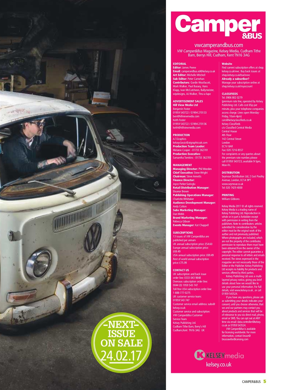 VW Camper Preview Pages