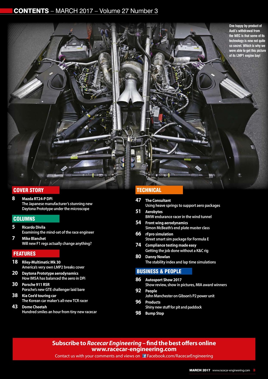 Racecar Engineering Preview Pages
