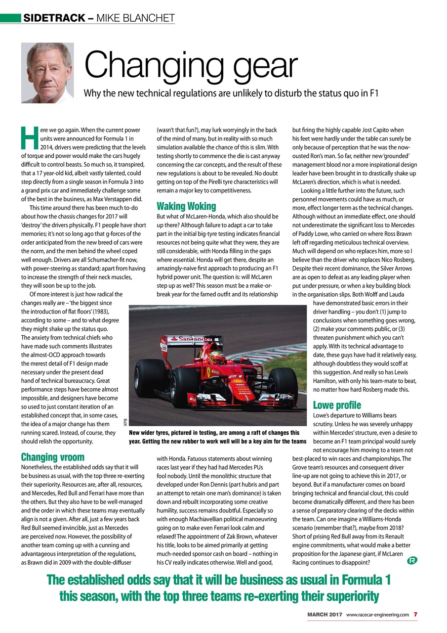 Racecar Engineering Preview Pages