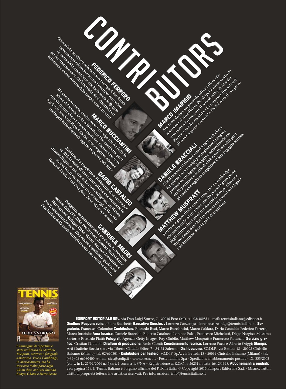 Il Tennis Italiano Preview Pages