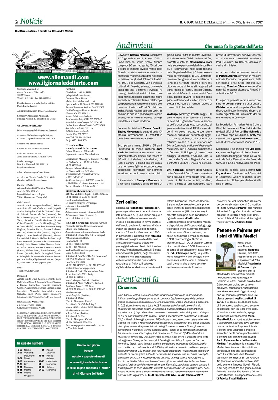 Il Giornale Dell’Arte Preview Pages