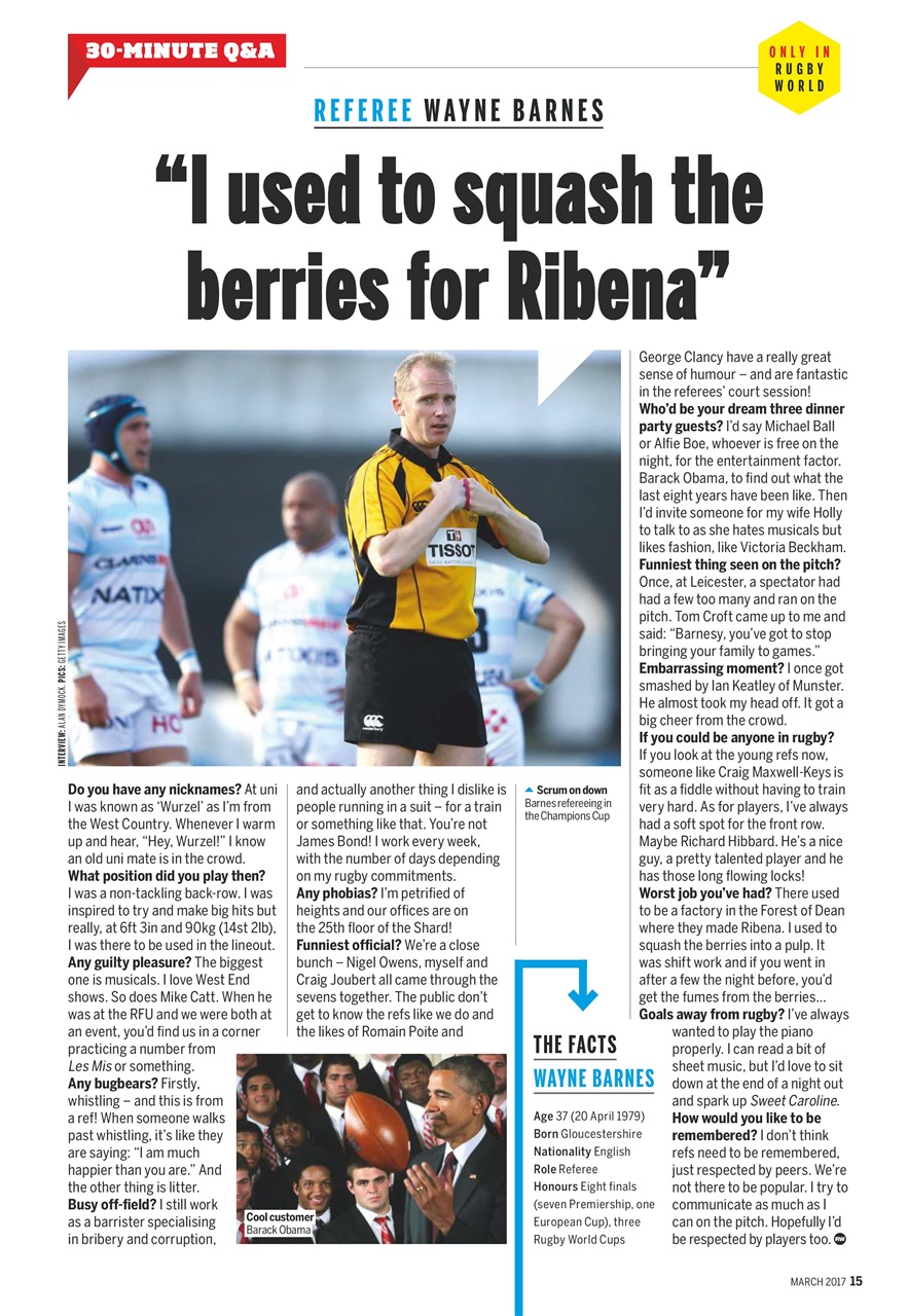 Rugby World Preview Pages