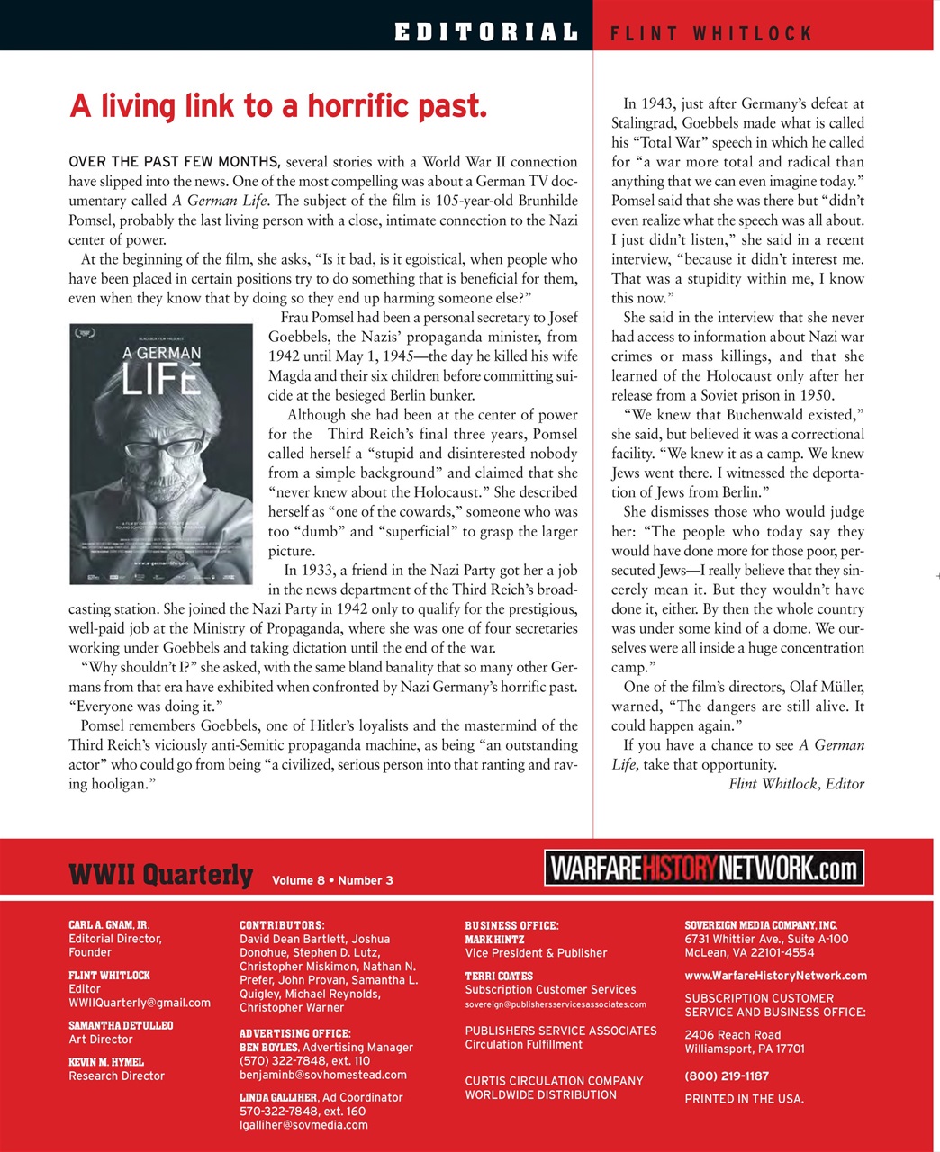 WWII Quarterly Preview Pages