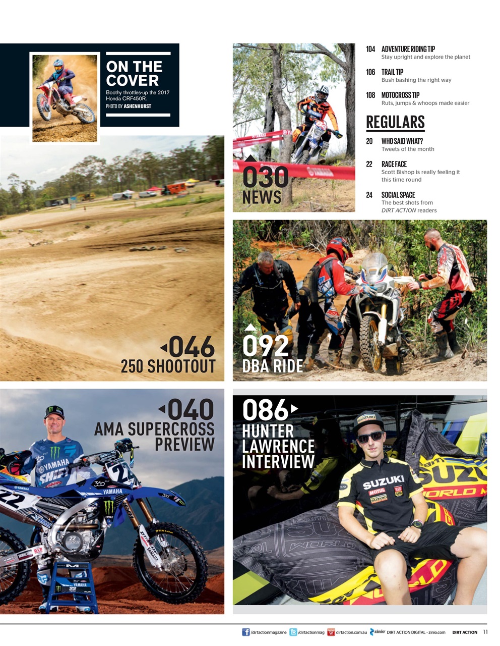 Dirt Action Preview Pages