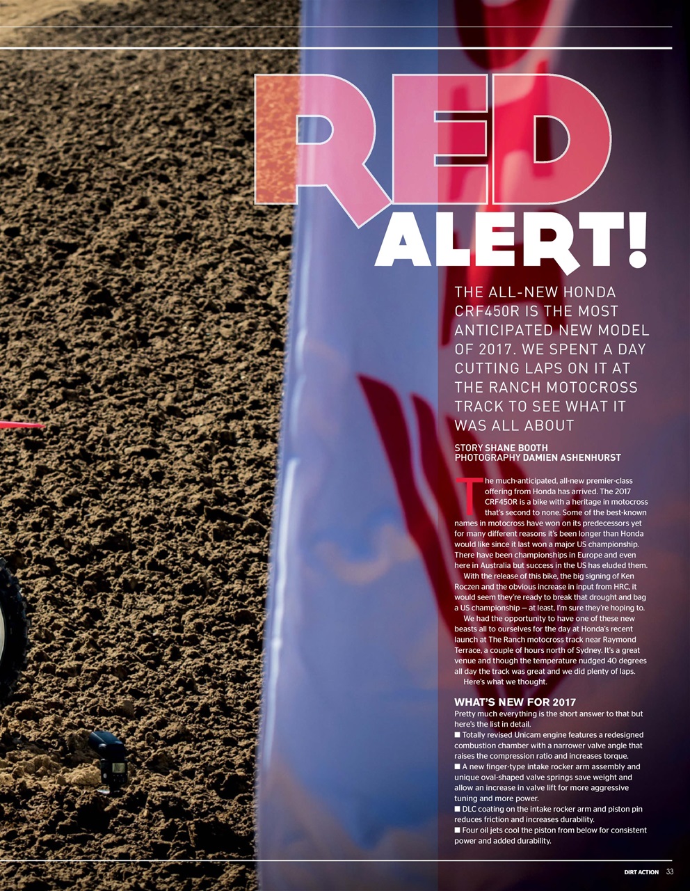 Dirt Action Preview Pages