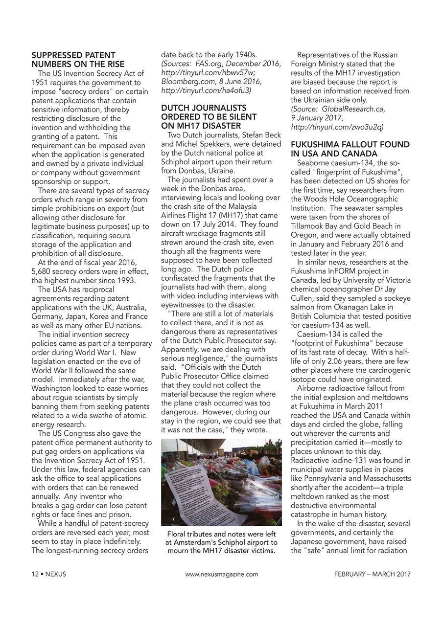 Nexus Magazine Preview Pages