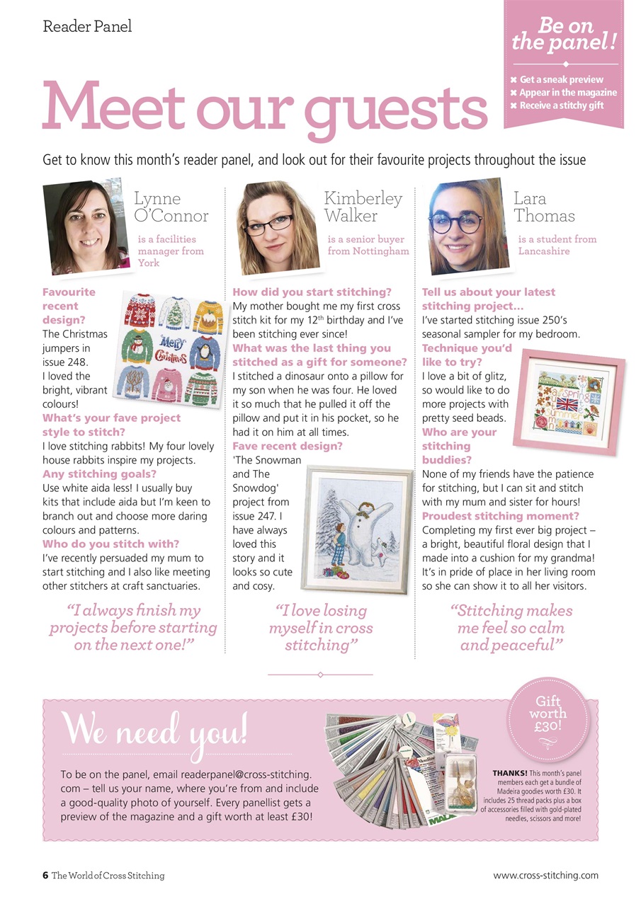 The World of Cross Stitching Preview Pages