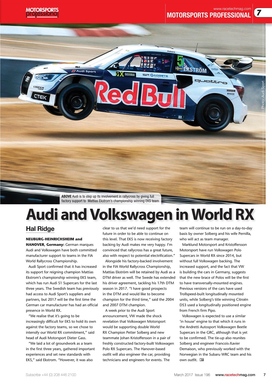 Race Tech Preview Pages