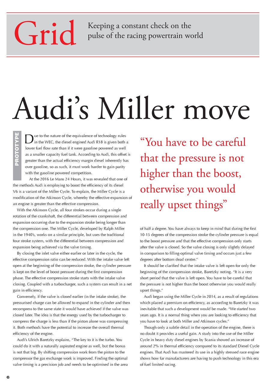 Race Engine Technology Preview Pages