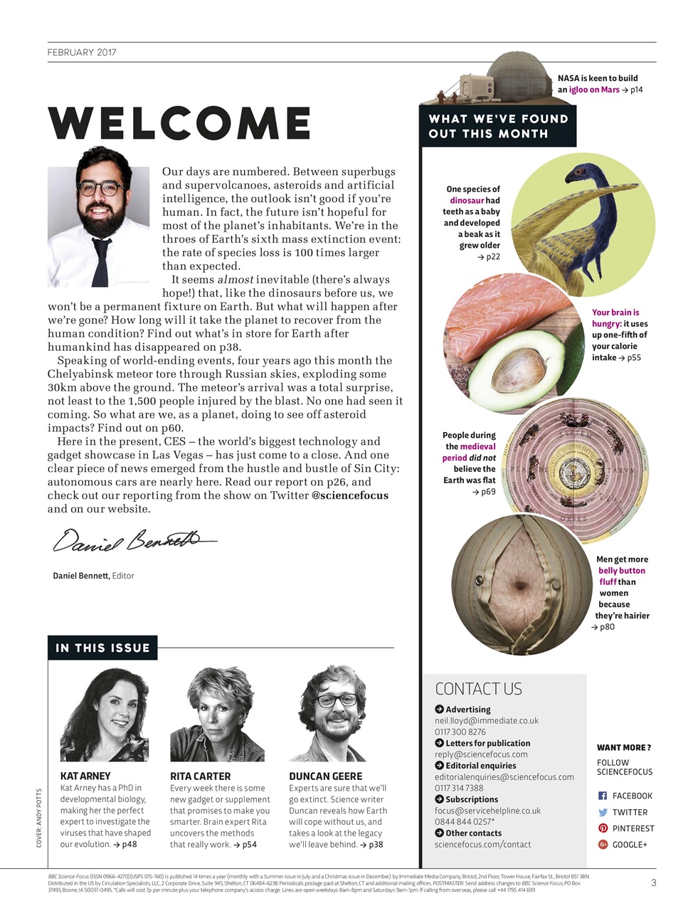 BBC Science Focus Magazine Preview Pages