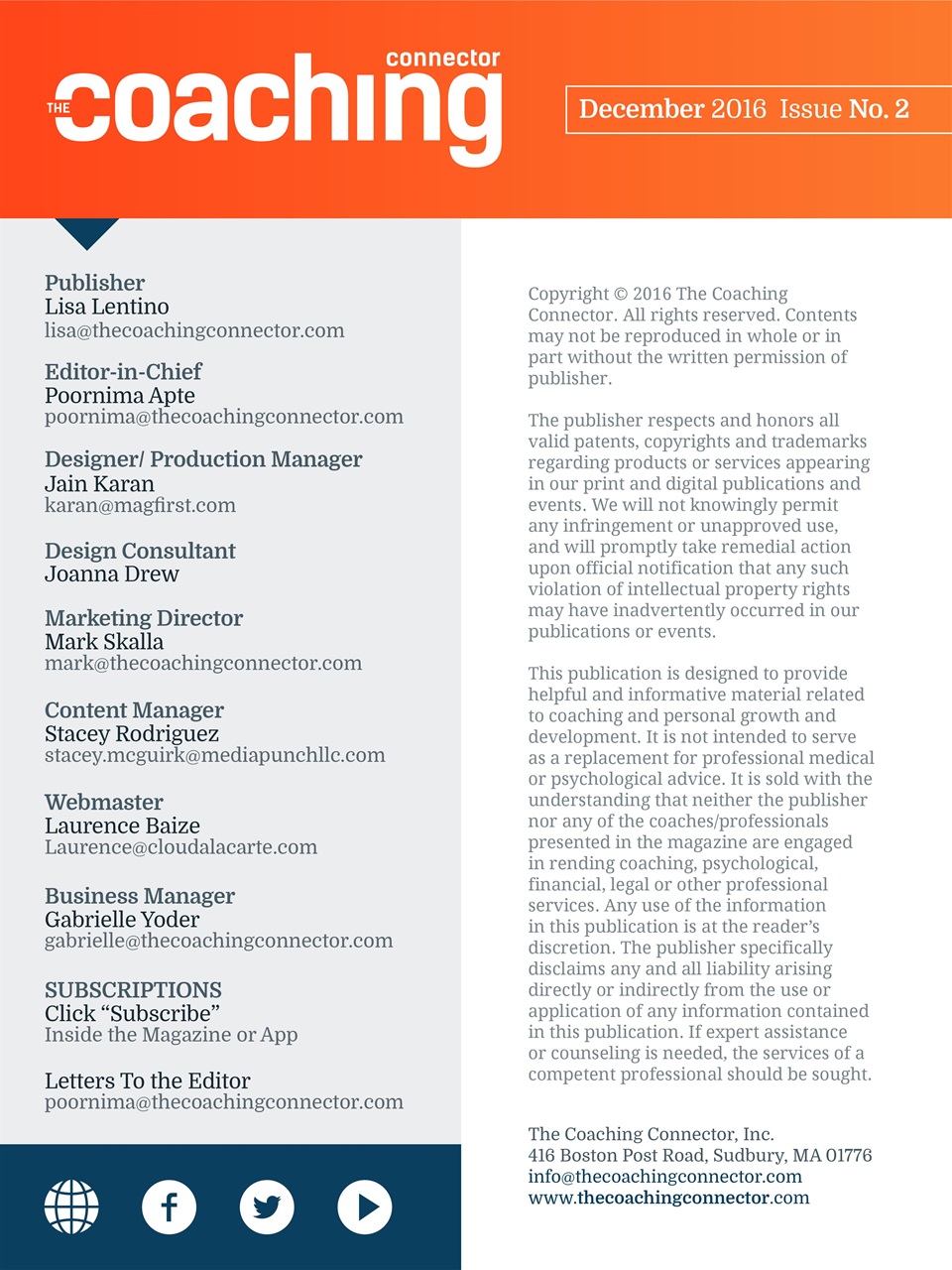 The Coaching Connector Preview Pages