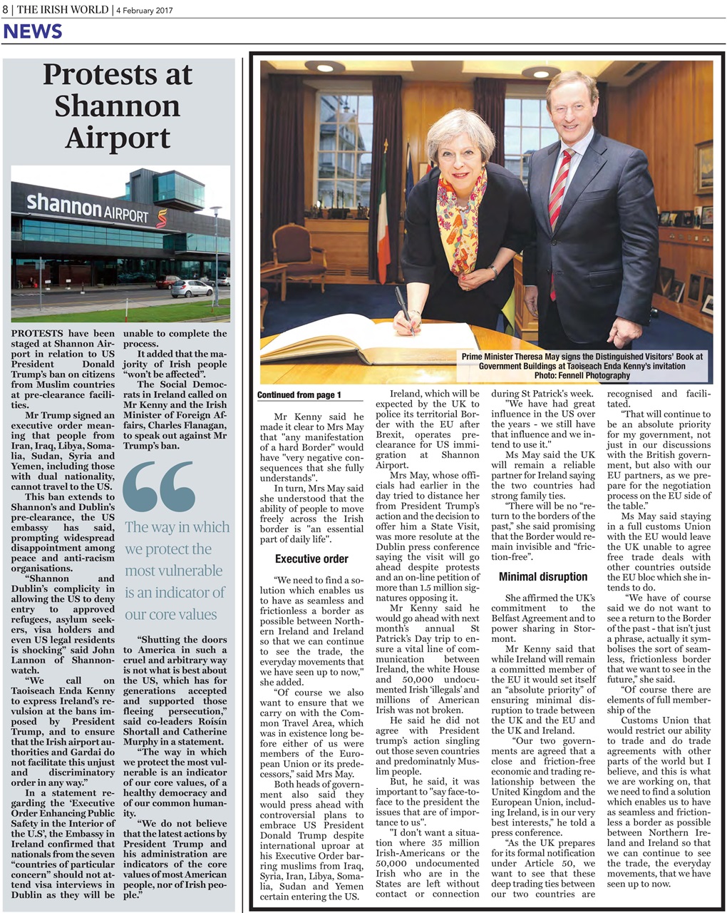 Irish World Preview Pages