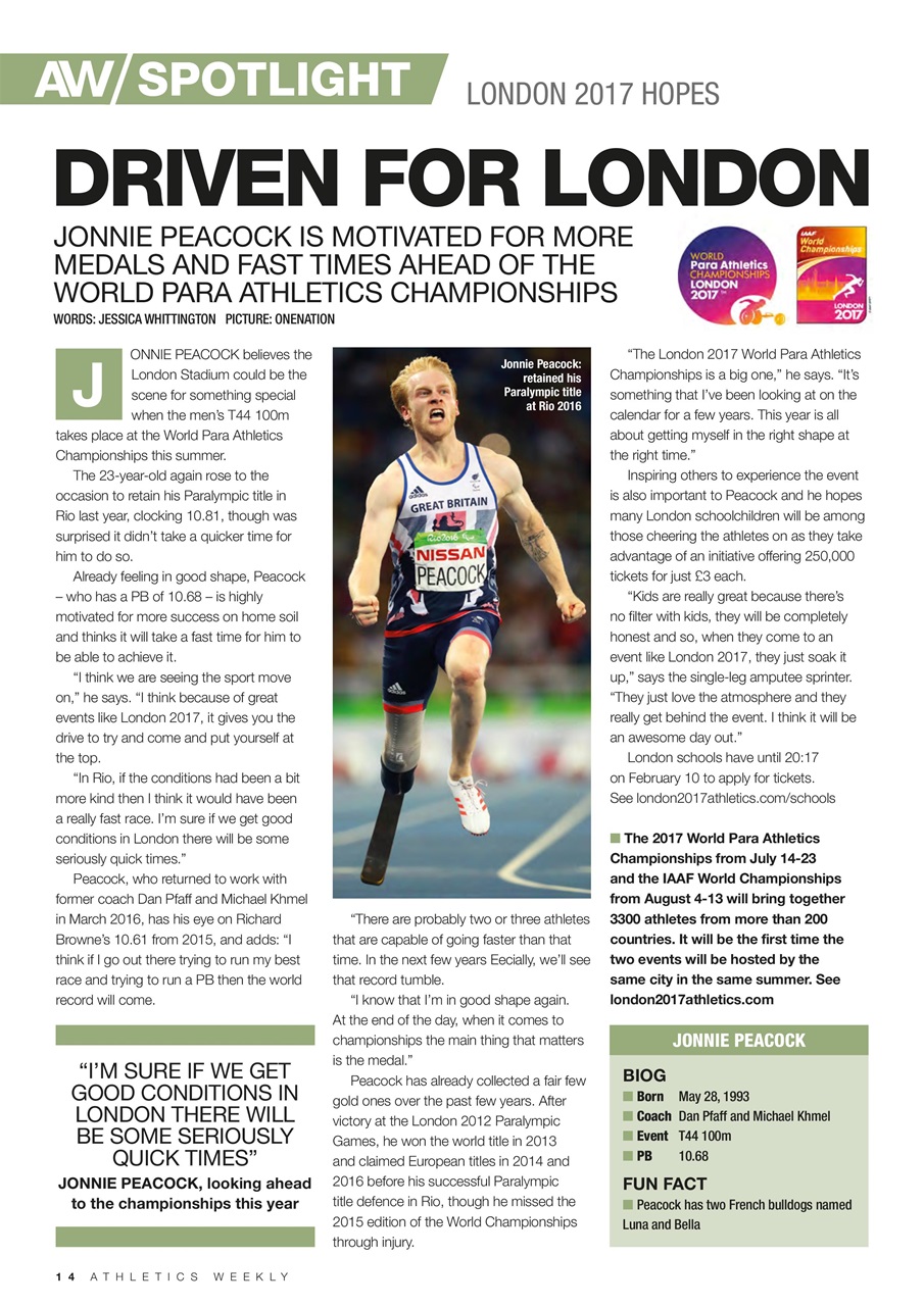 AW – Athletics Weekly Magazine Preview Pages