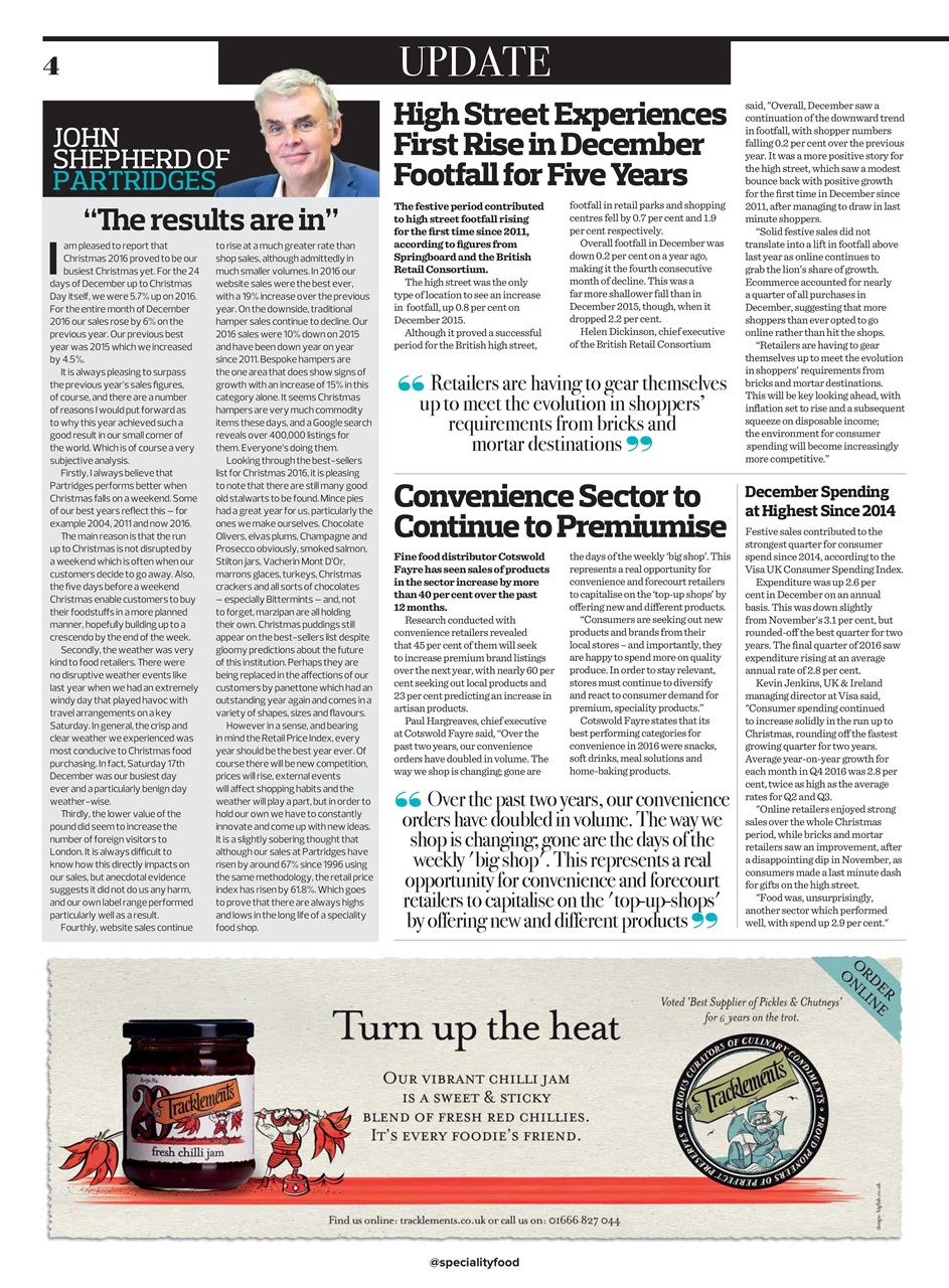 Speciality Food Preview Pages