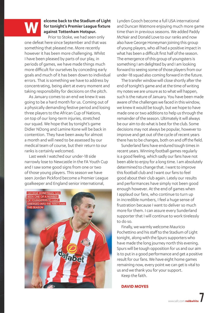 Sunderland FC Preview Pages