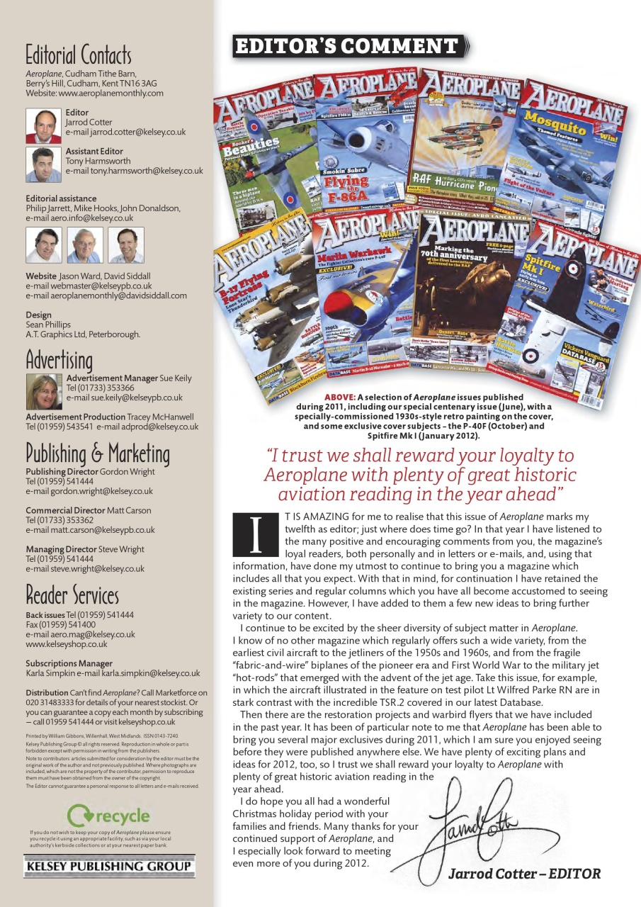 Aeroplane Preview Pages