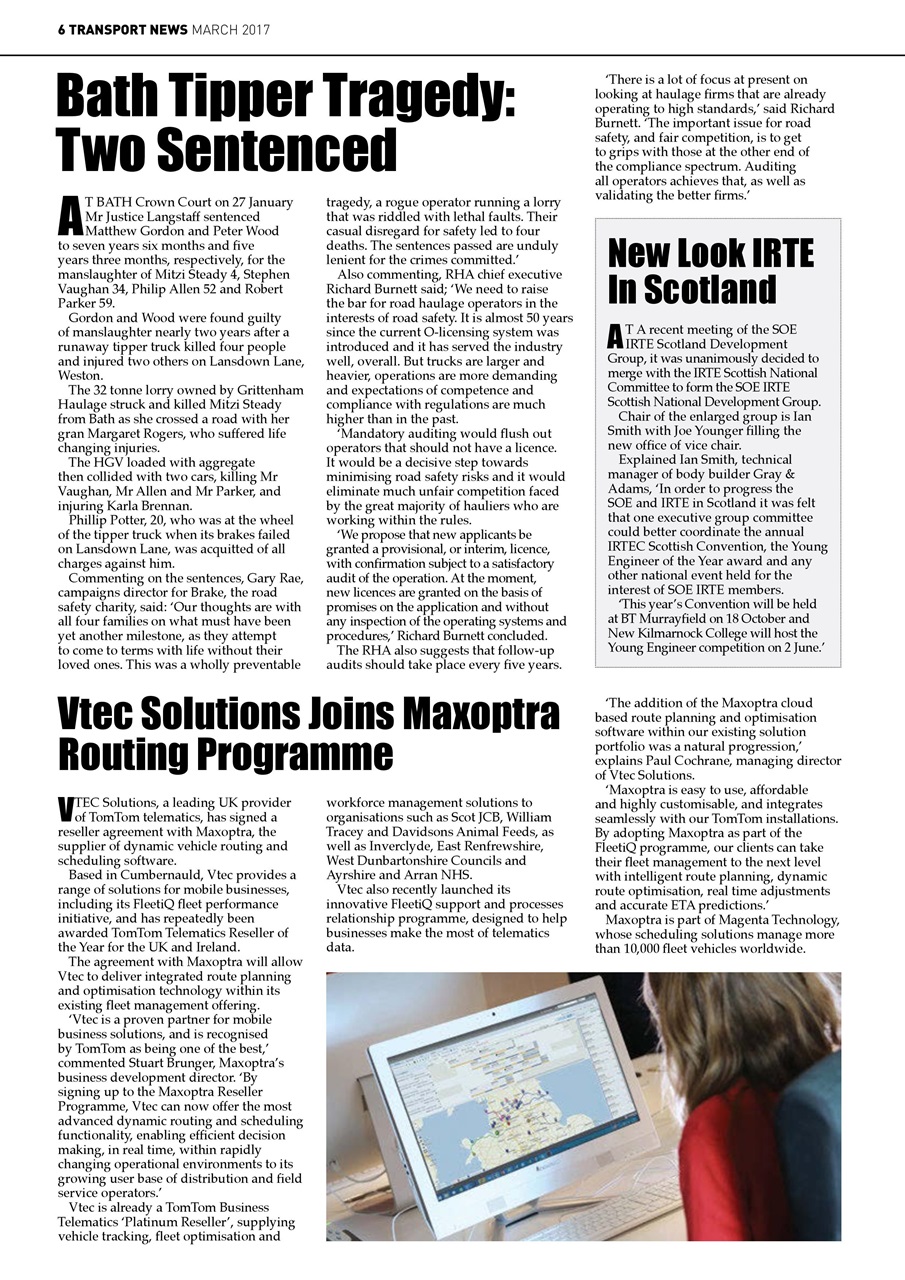 Transport News Preview Pages