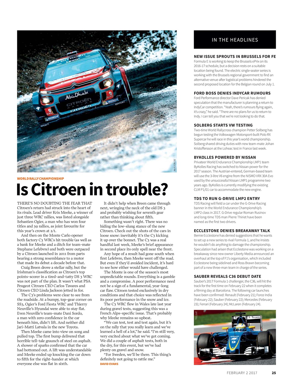 Autosport Preview Pages