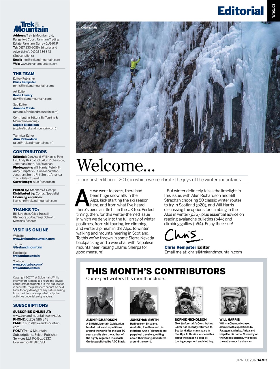 Trek & Mountain Magazine Preview Pages