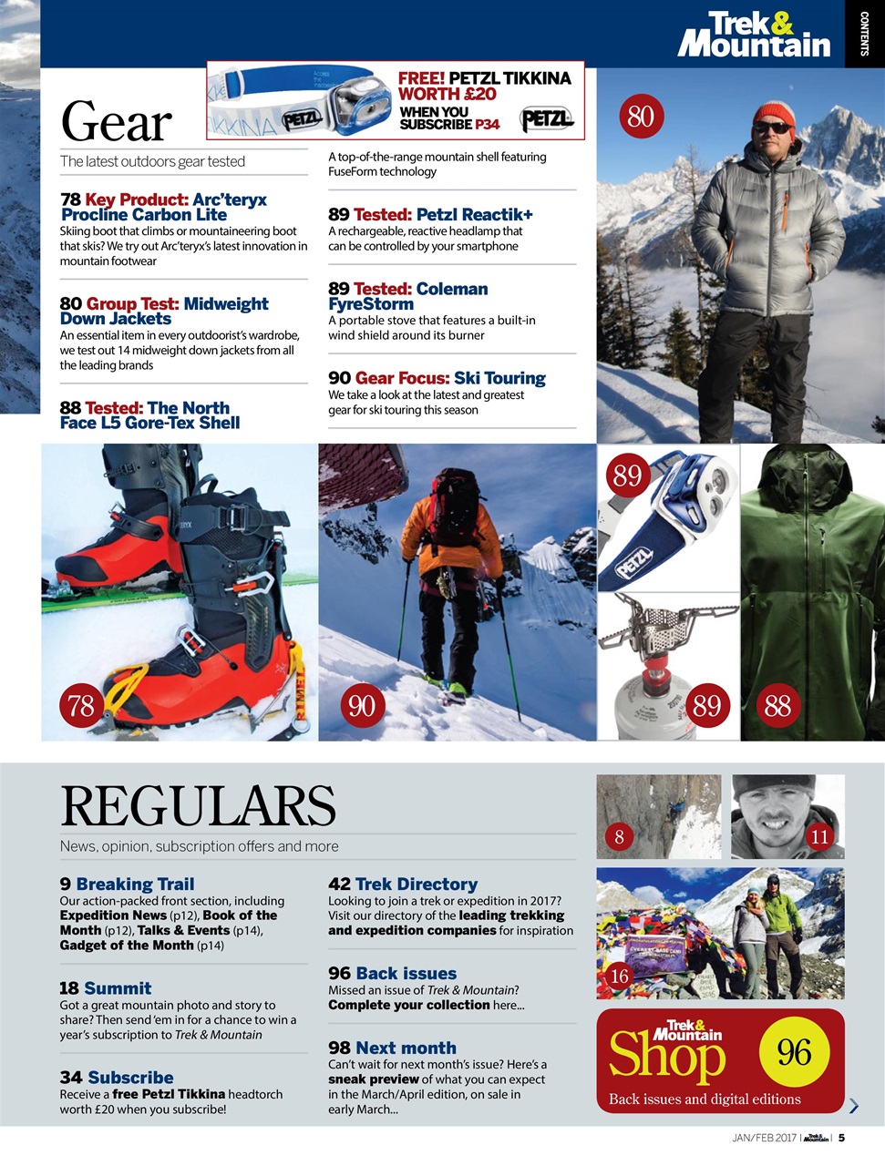 Trek & Mountain Magazine Preview Pages