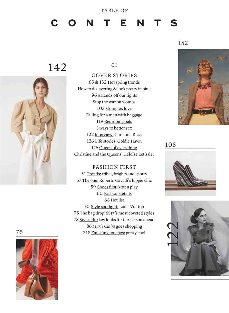 Marie Claire Preview Pages