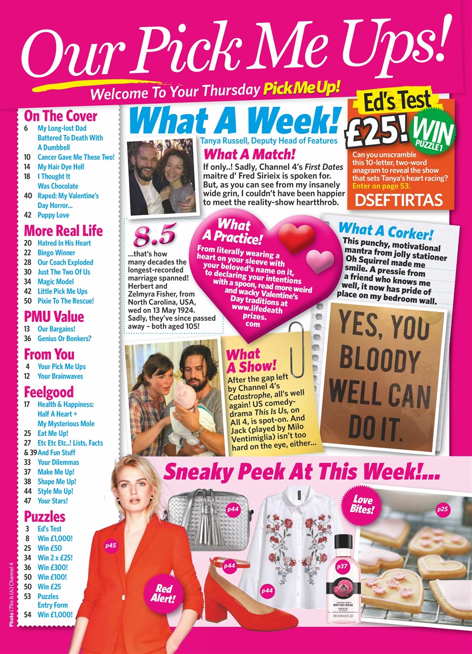 Pick Me Up Preview Pages