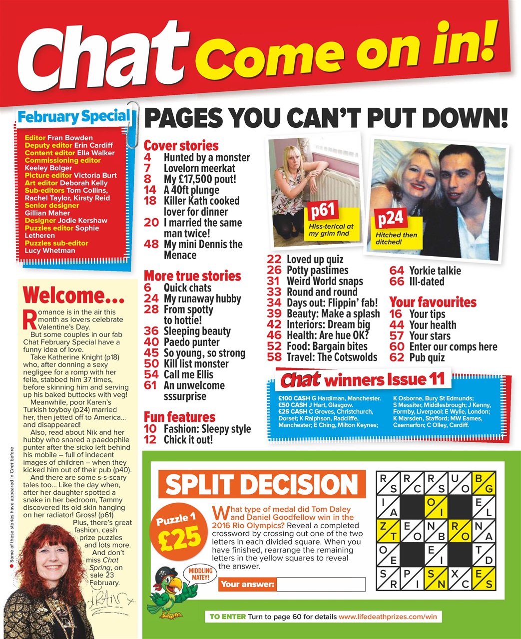 Chat Specials Preview Pages