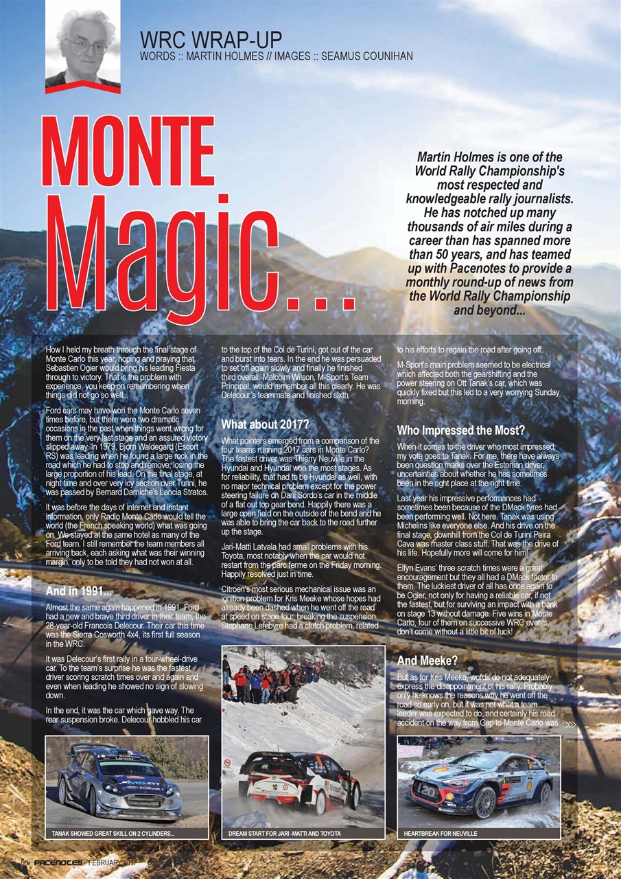 Pacenotes Rally magazine Preview Pages