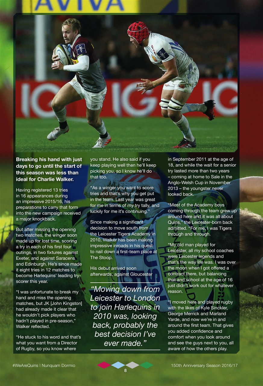 Harlequins Preview Pages