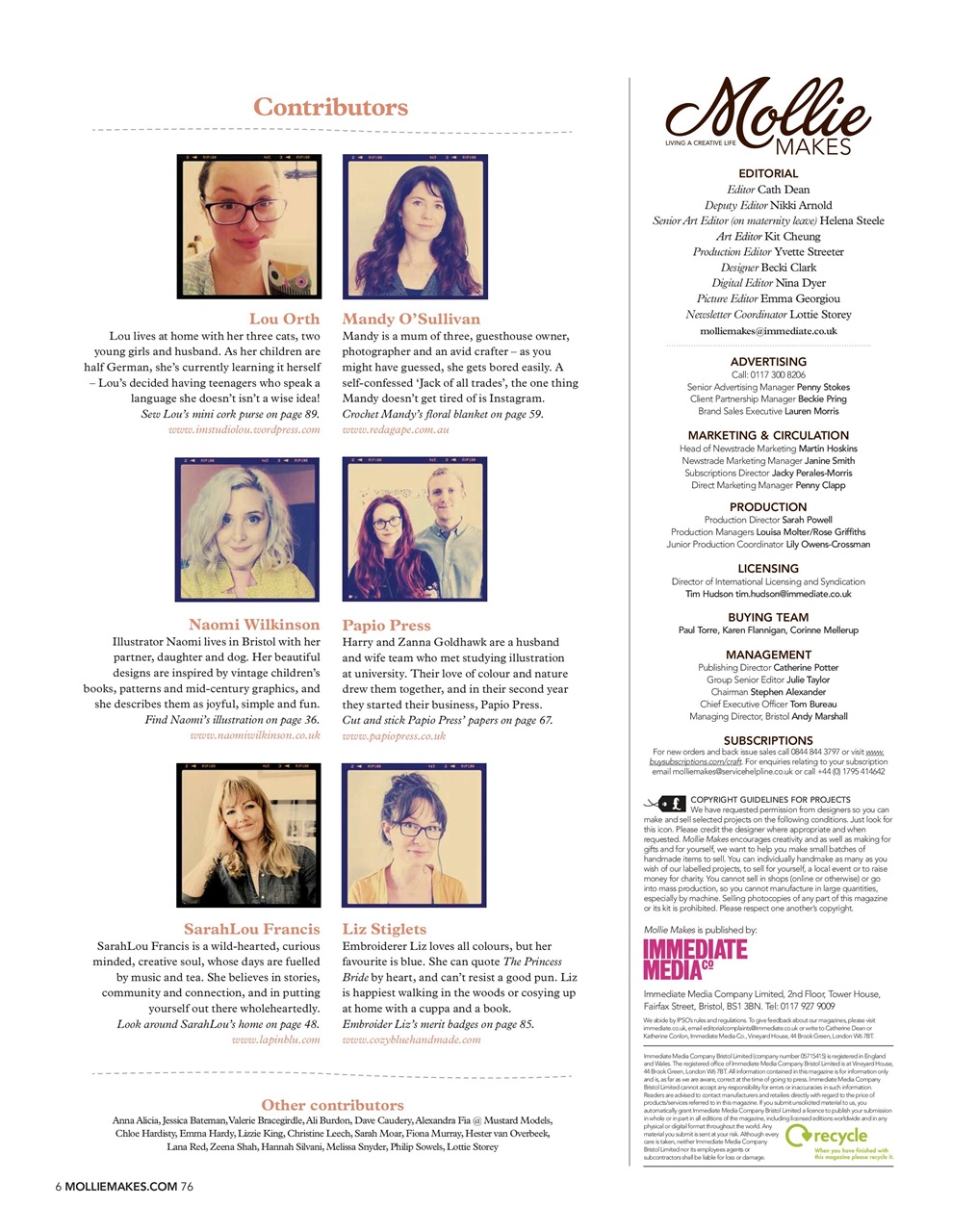 Mollie magazine Preview Pages