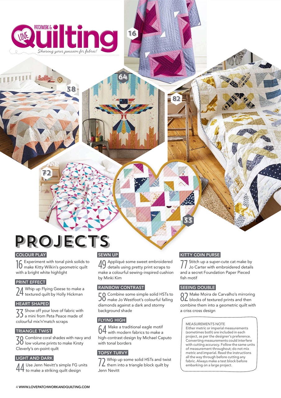 Love Patchwork & Quilting Preview Pages
