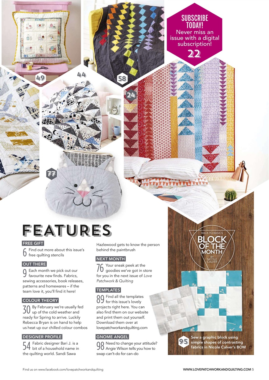 Love Patchwork & Quilting Preview Pages
