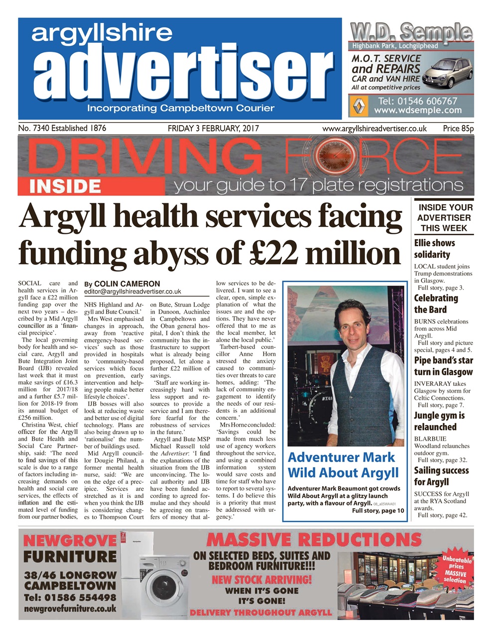 Argyllshire Advertiser Preview Pages