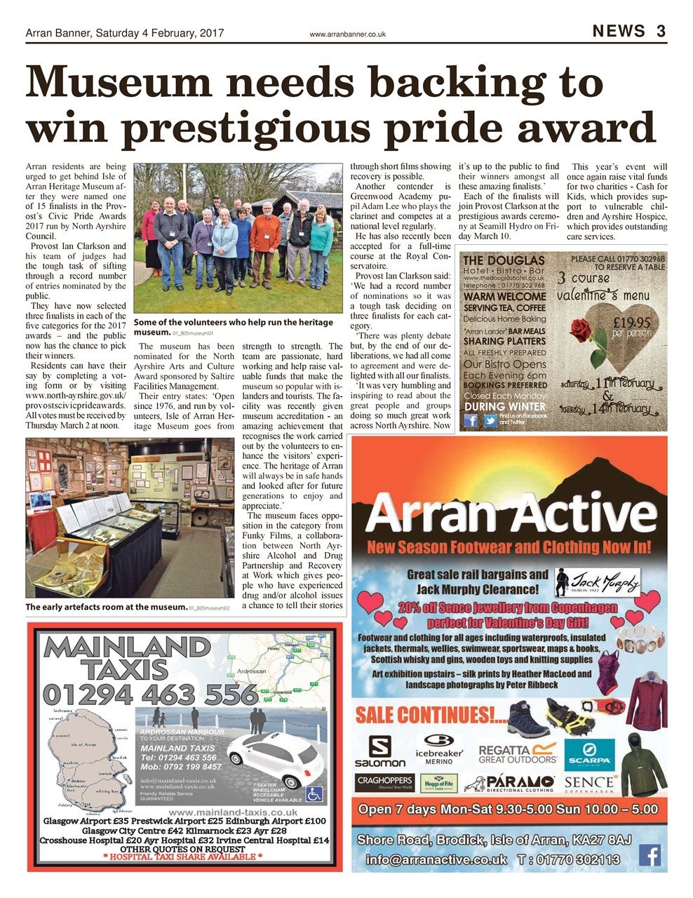 Arran Banner Preview Pages