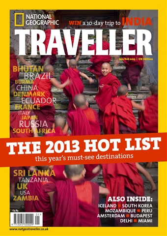 National Geographic Traveller UK issue January 2013