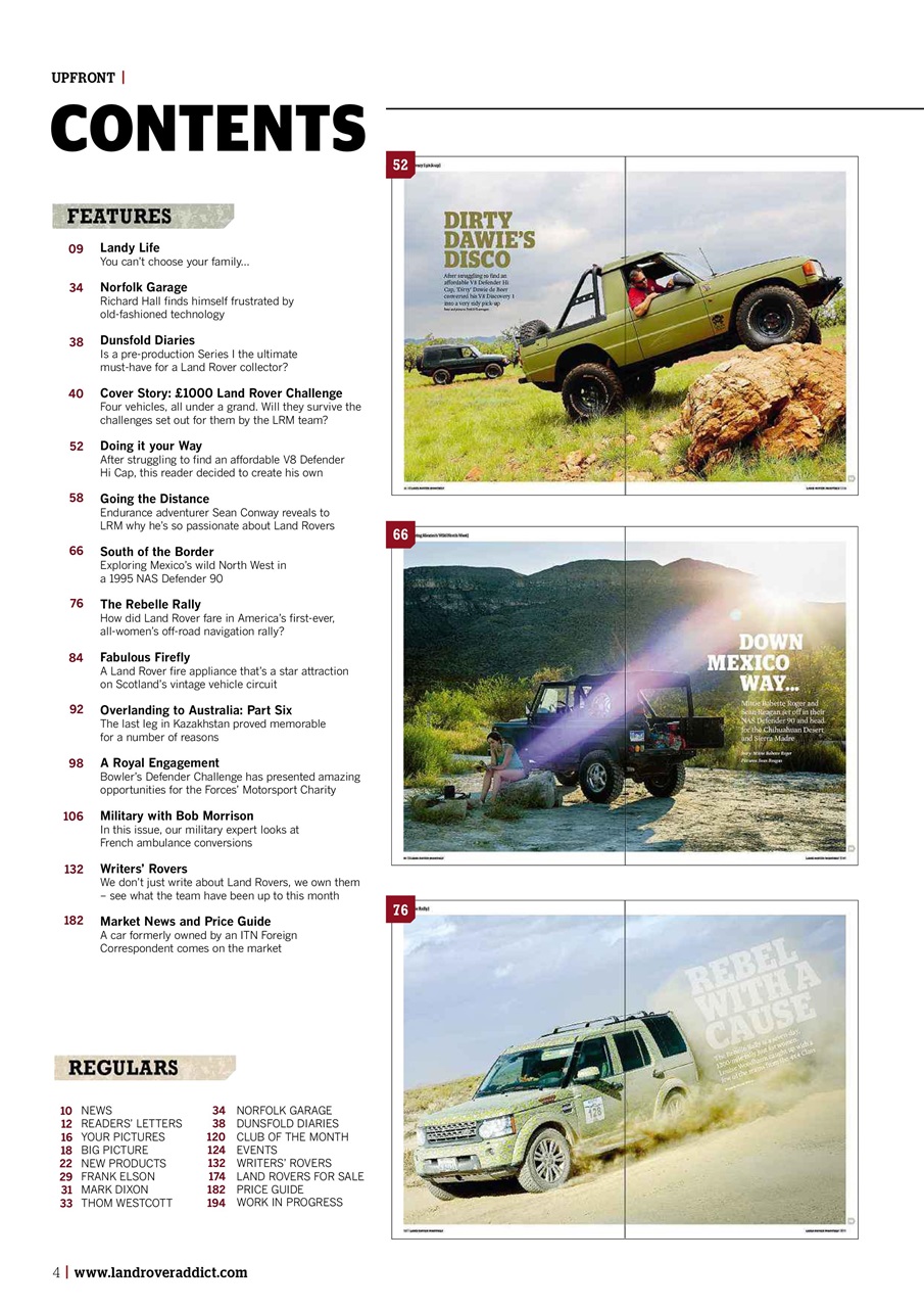 Land Rover Monthly Preview Pages