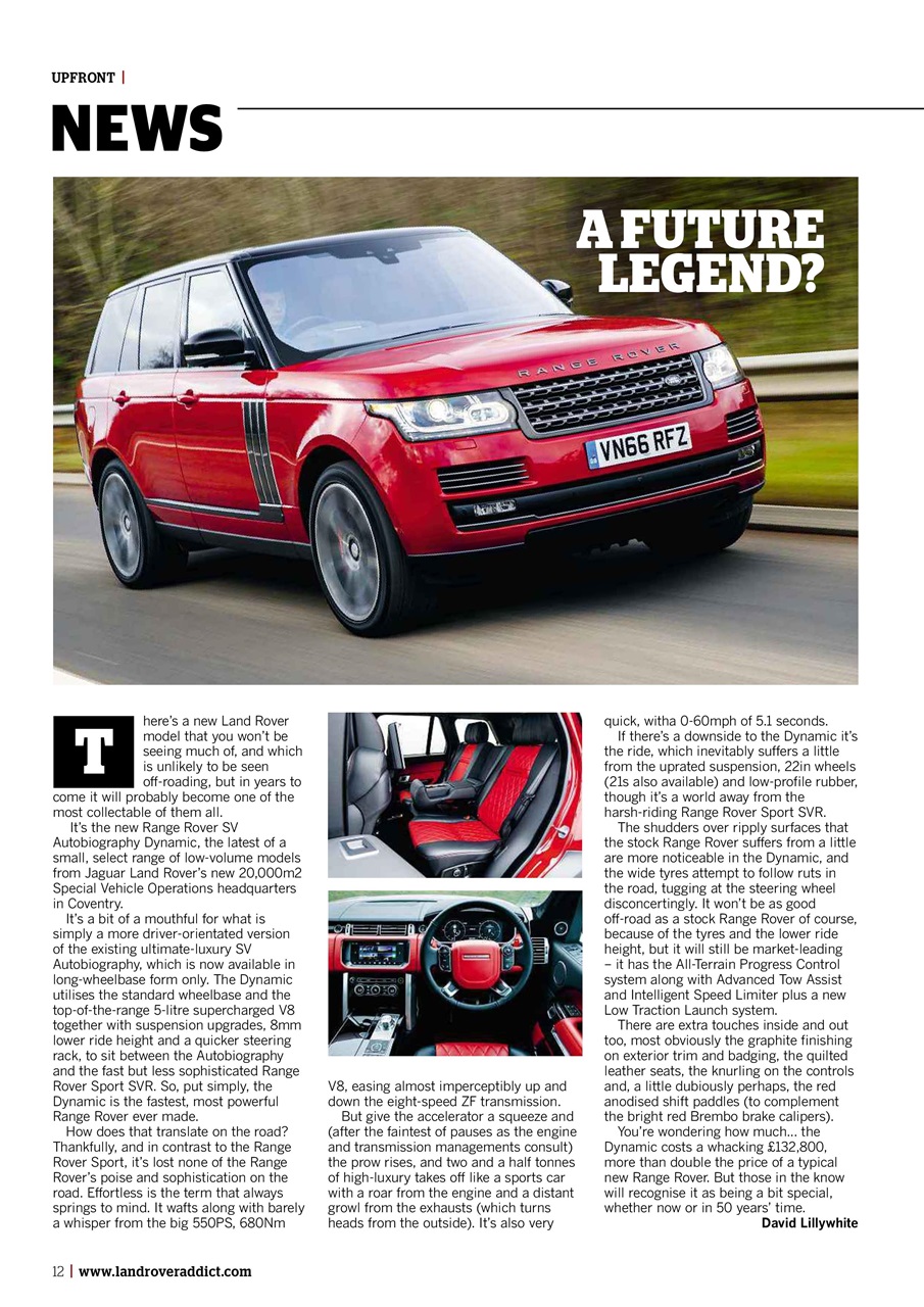 Land Rover Monthly Preview Pages