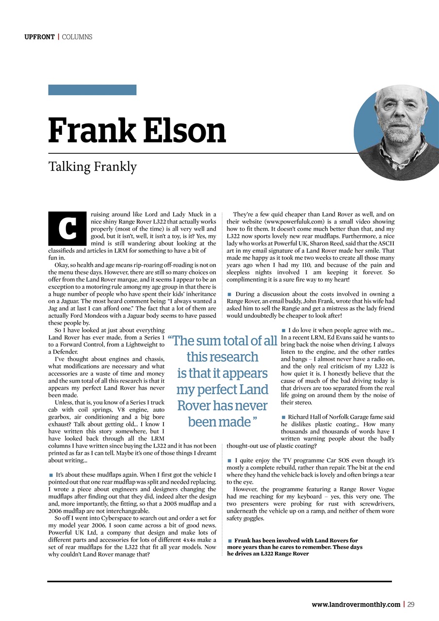 Land Rover Monthly Preview Pages