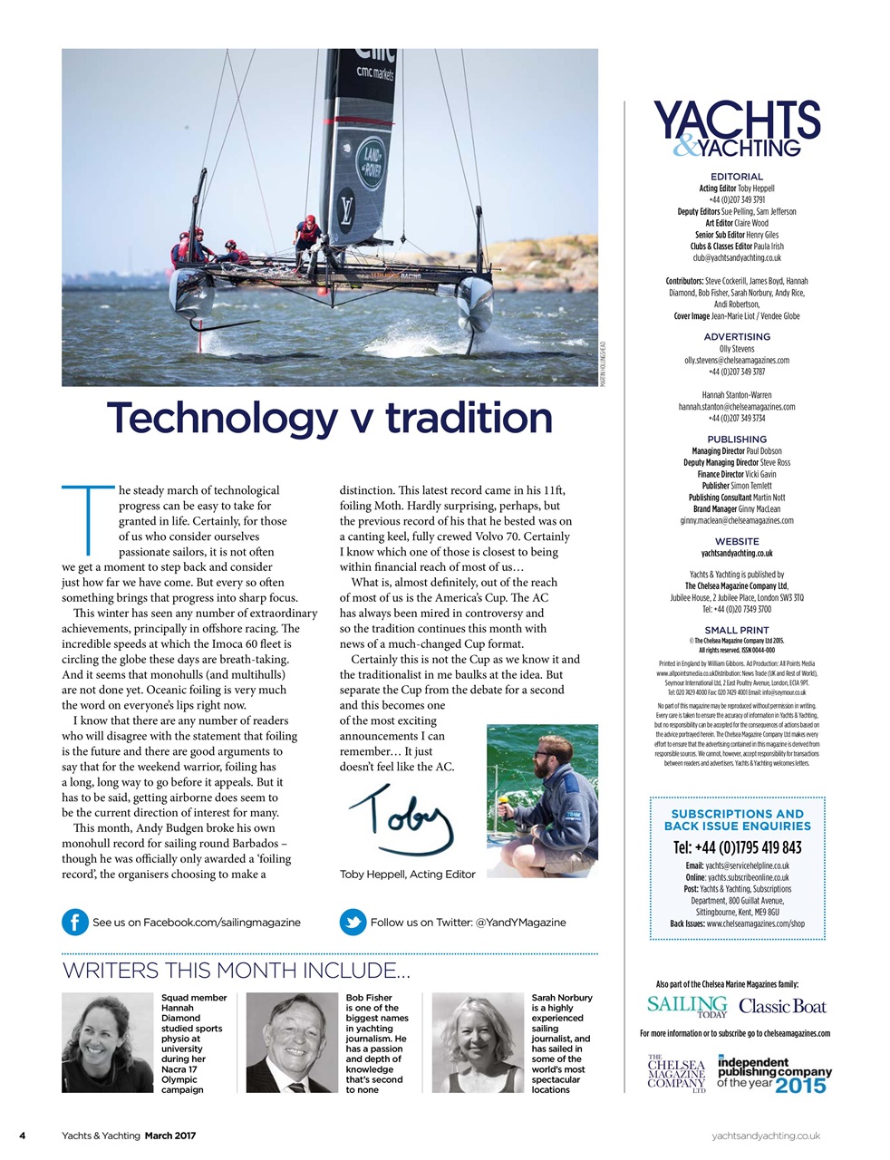 Yachts & Yachting Preview Pages