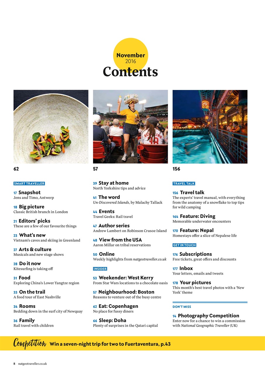National Geographic Traveller UK Preview Pages