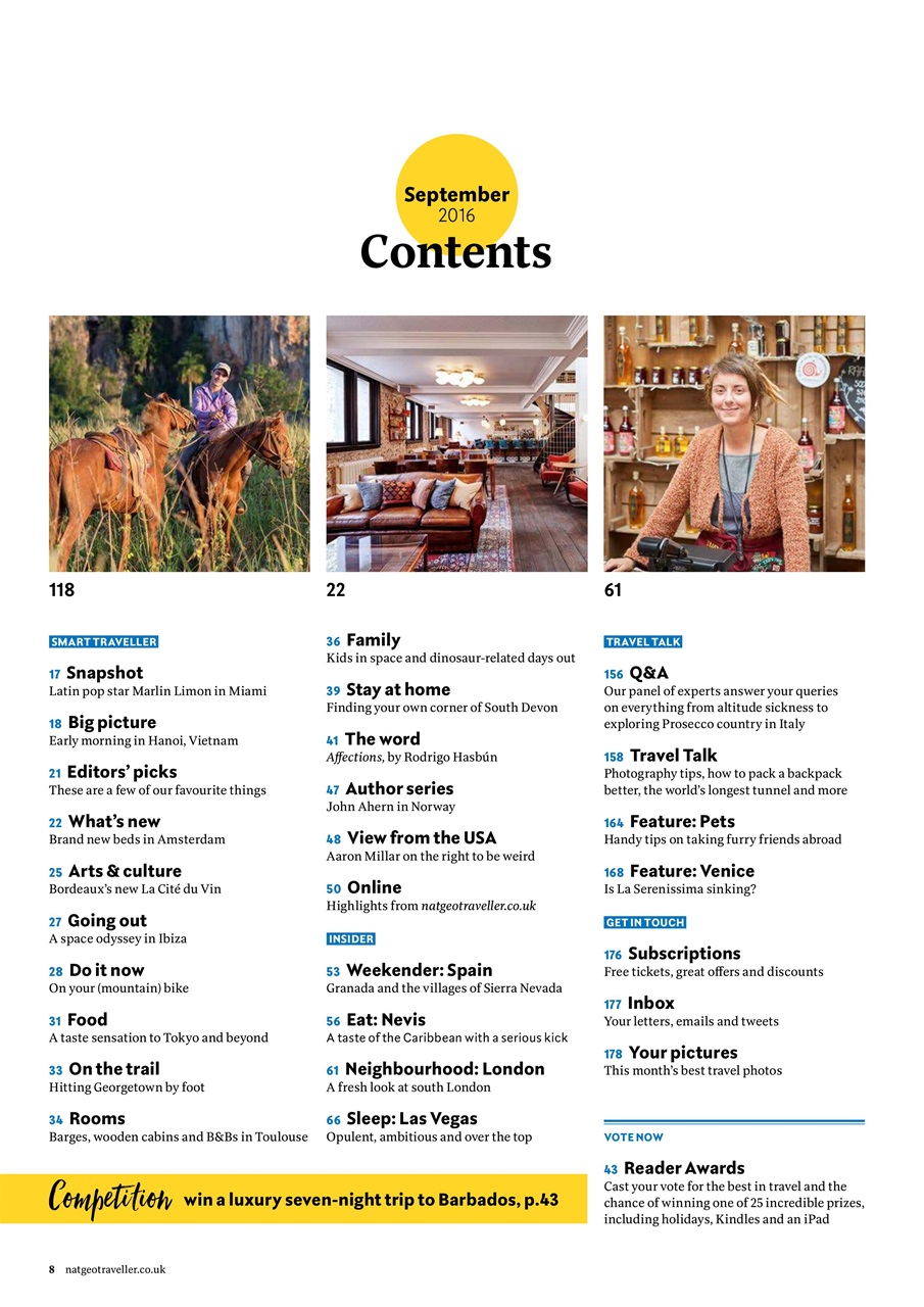 National Geographic Traveller UK Preview Pages