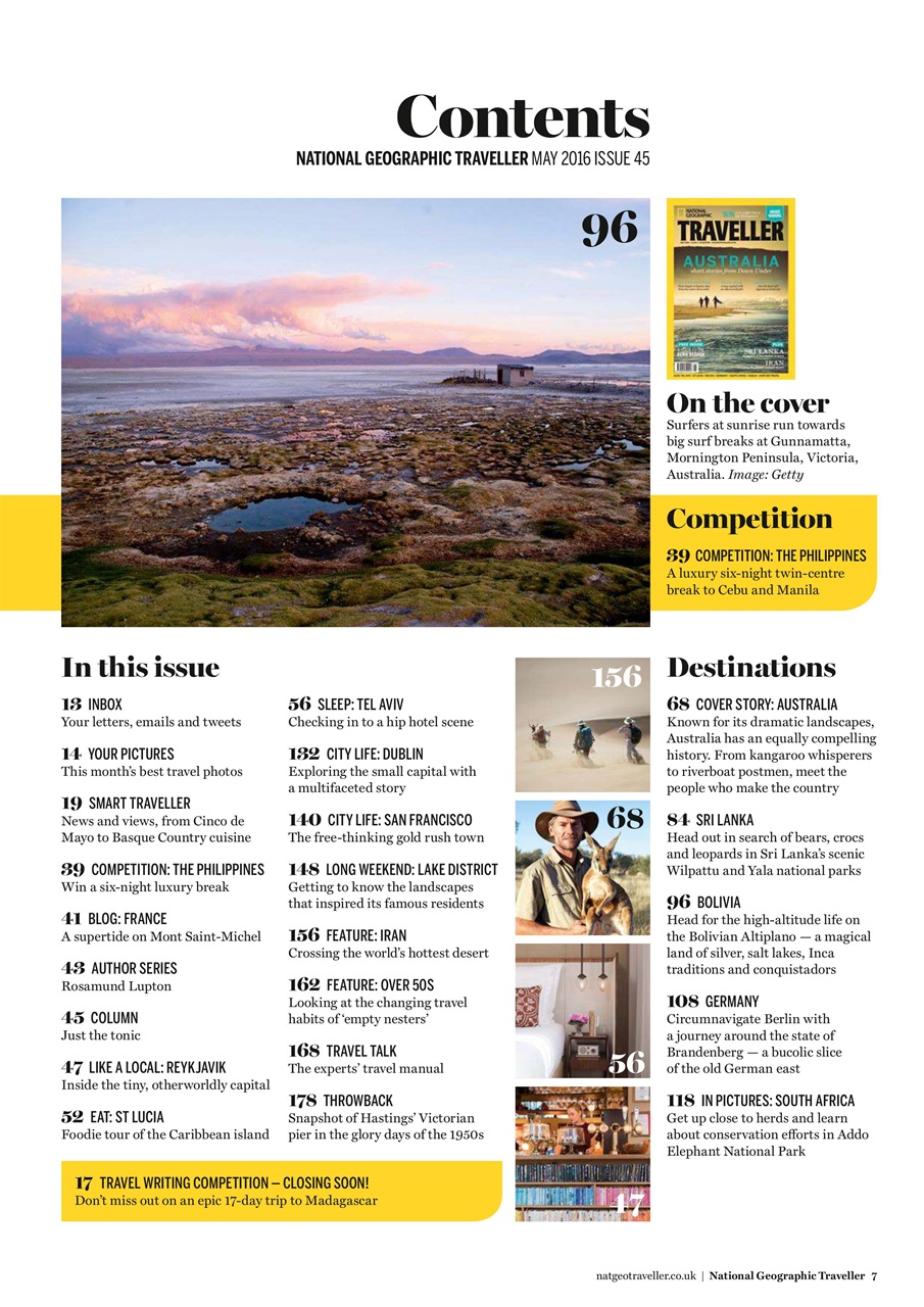 National Geographic Traveller UK Preview Pages