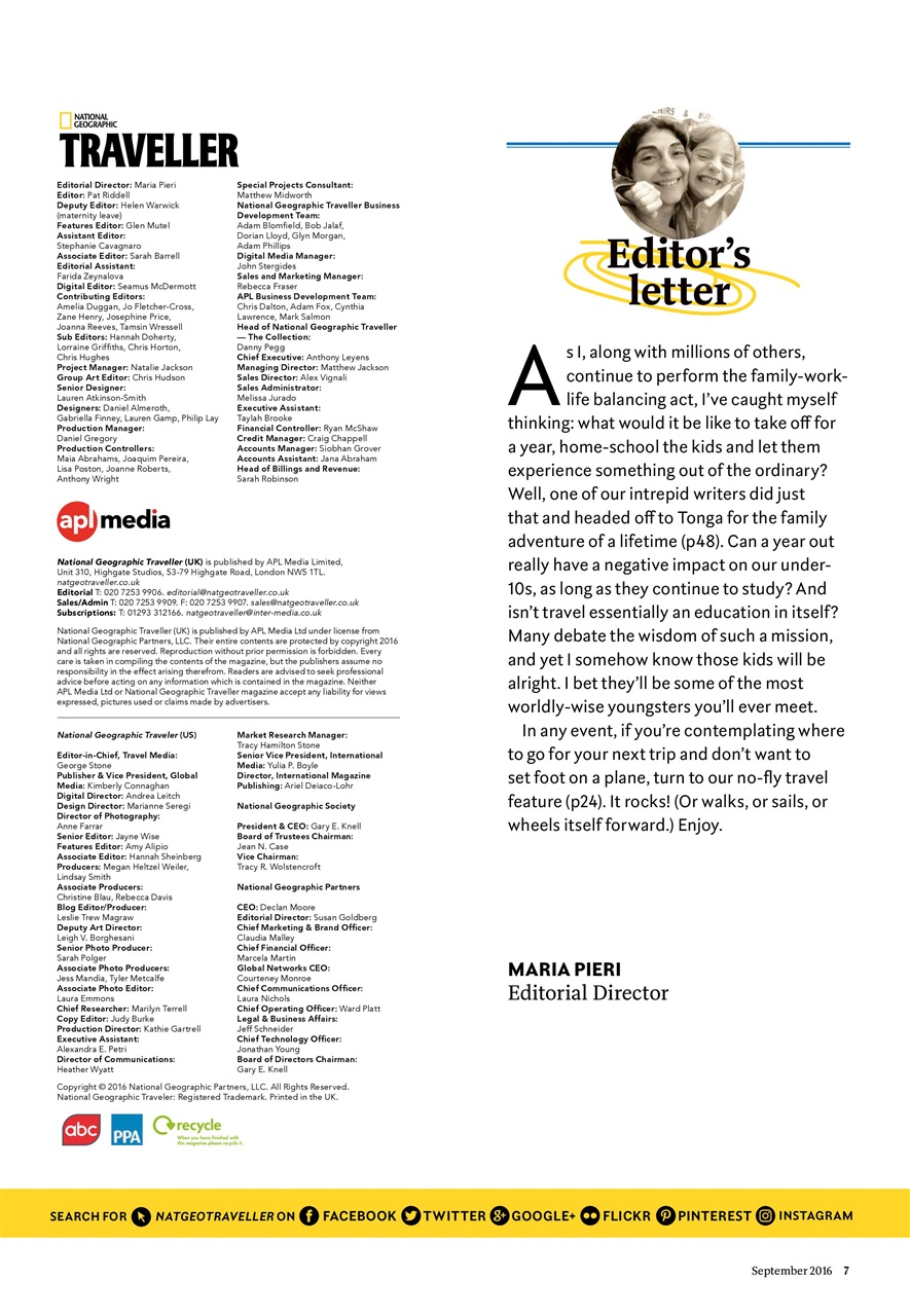 National Geographic Traveller UK Preview Pages