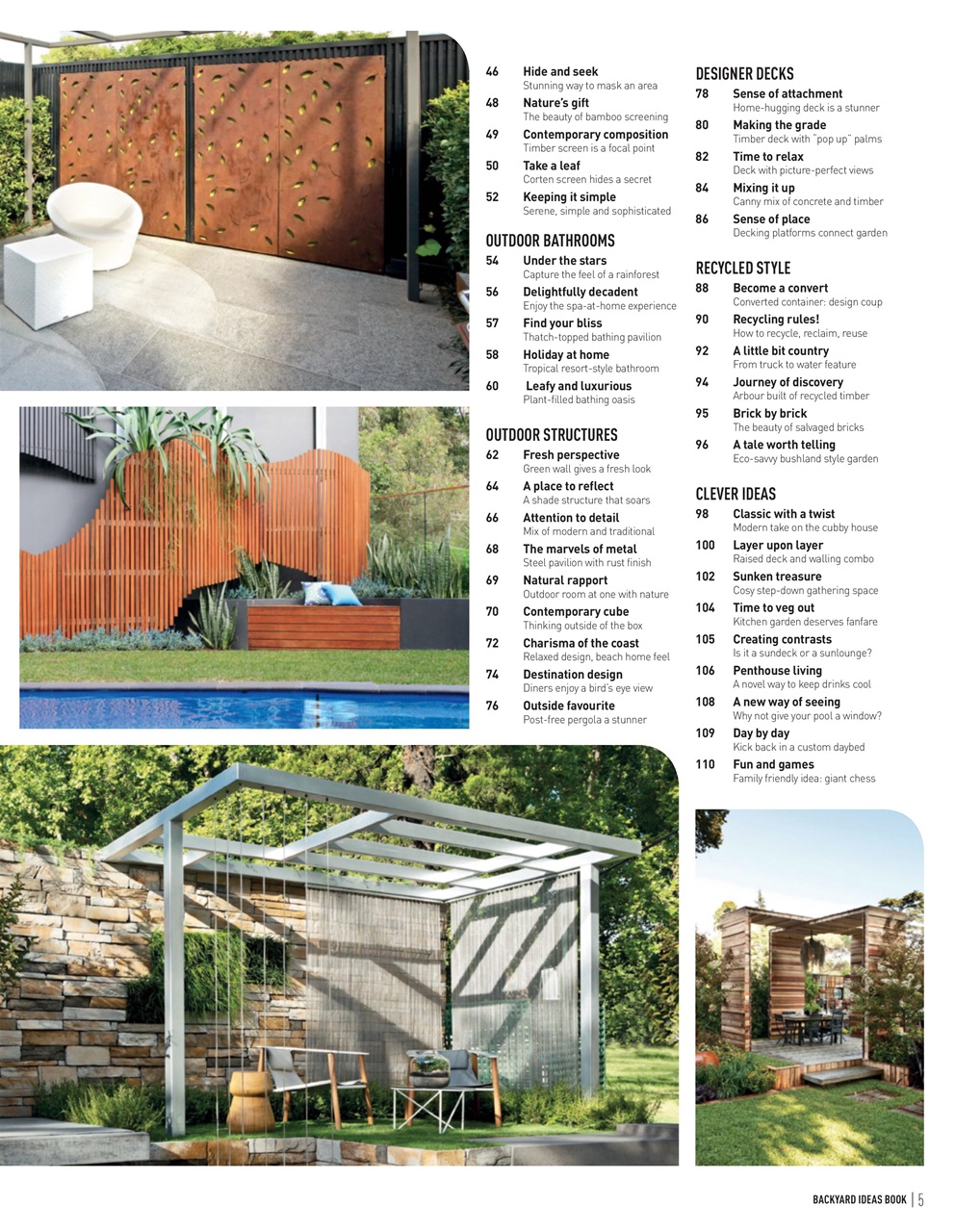 Backyard & Outdoor Living Preview Pages