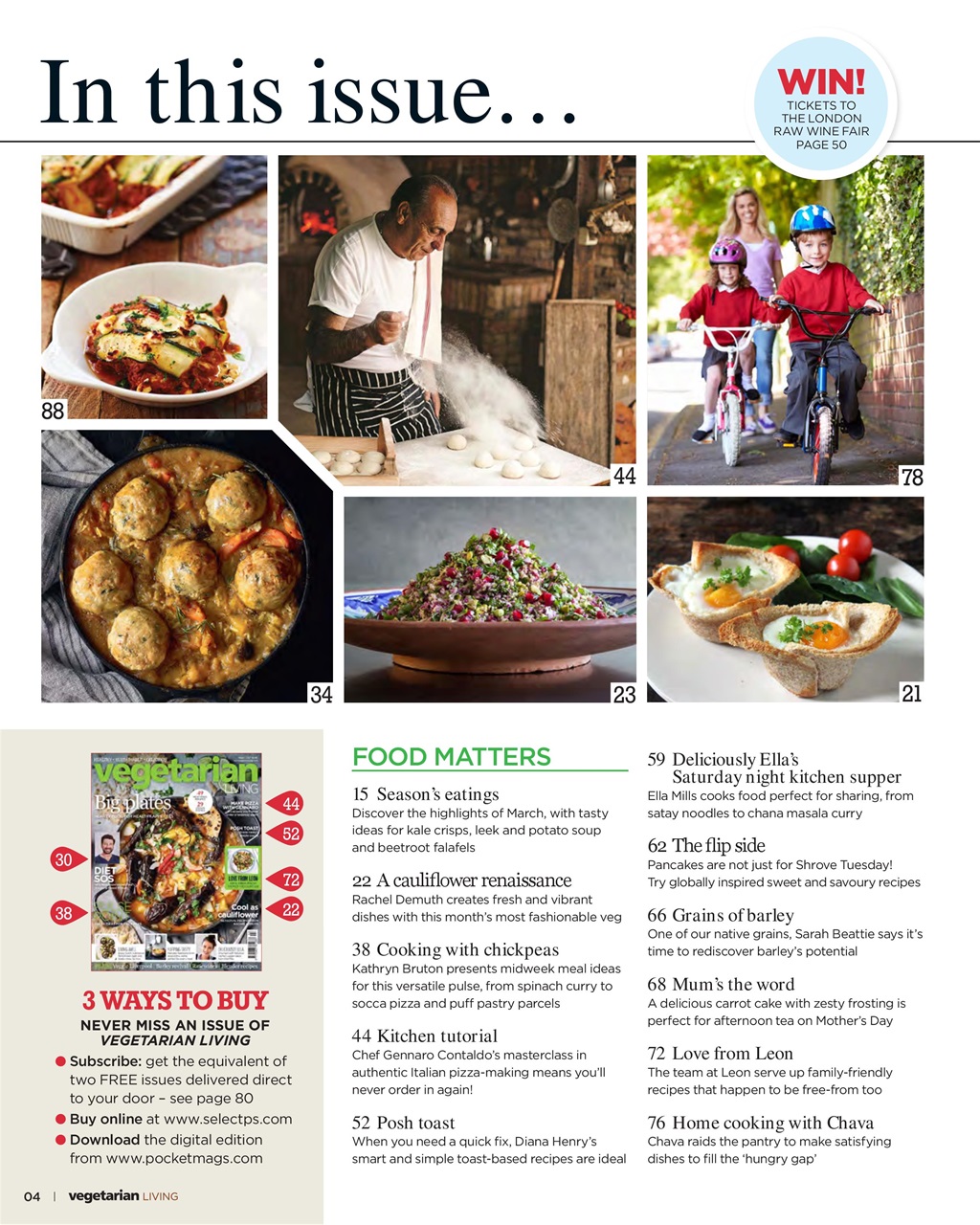 Vegetarian Living Preview Pages