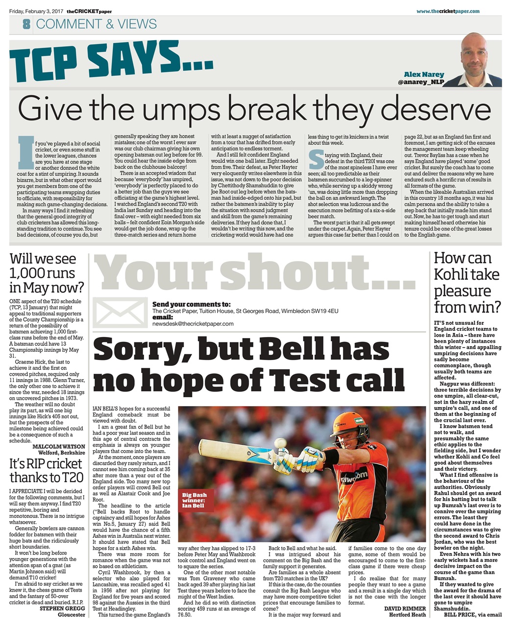The Cricket Paper Preview Pages