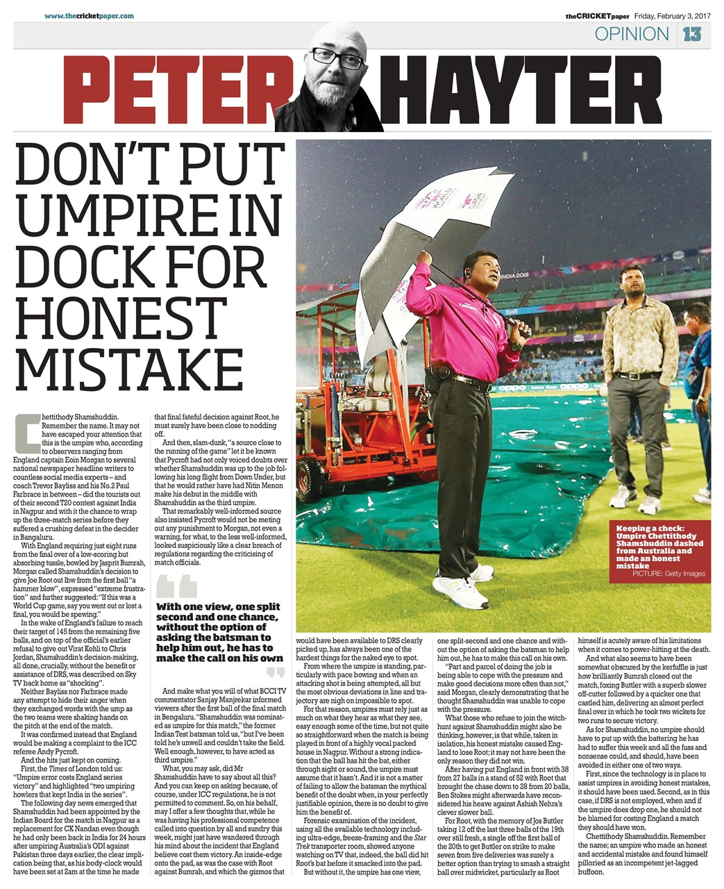 The Cricket Paper Preview Pages