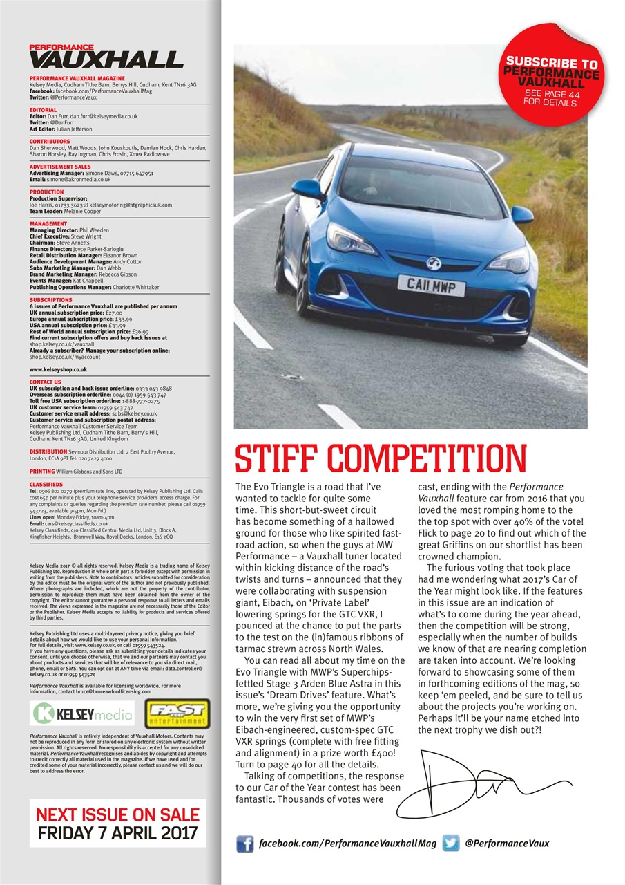 Performance Vauxhall Preview Pages