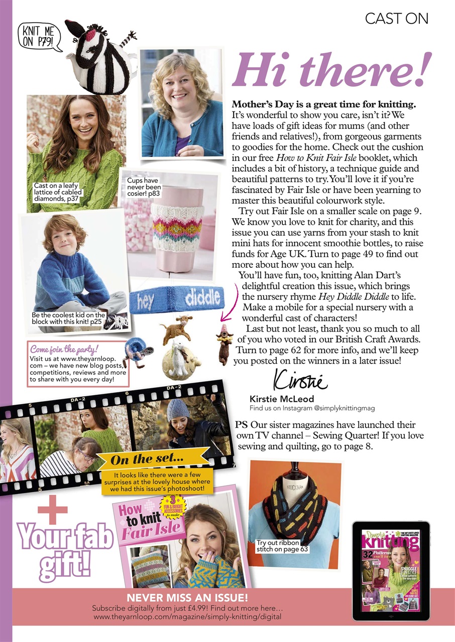 Simply Knitting Preview Pages